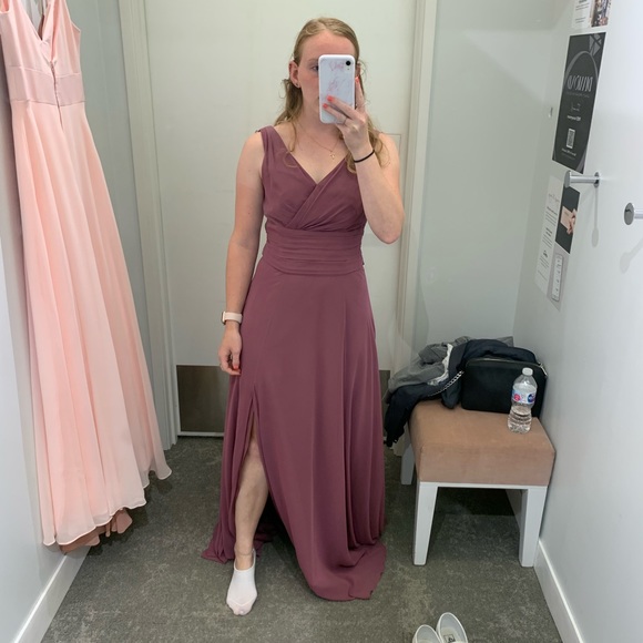 BRAND NEW bridesmaid dress from David’s Bridal. Size 4, color “petal” - Picture 2 of 3